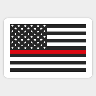 Firefighter Gifts, Thin Red Line Flag Sticker